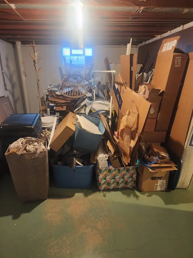 Roll-off dumpster container at job site for Yard Waste Dumpster Rental in New Hope